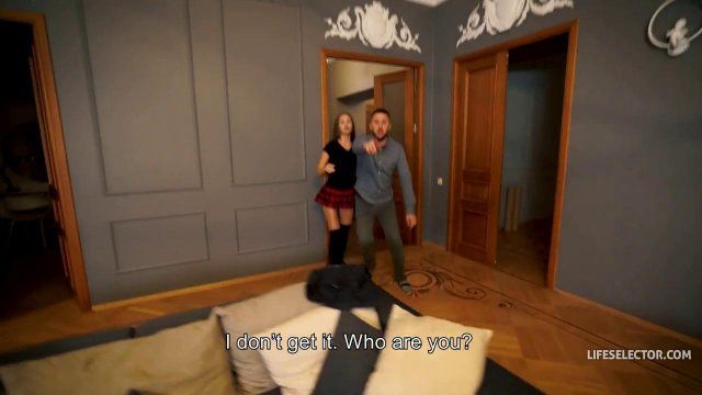 Превью Русская соска берет за щеку и трахается в юбке № 36683